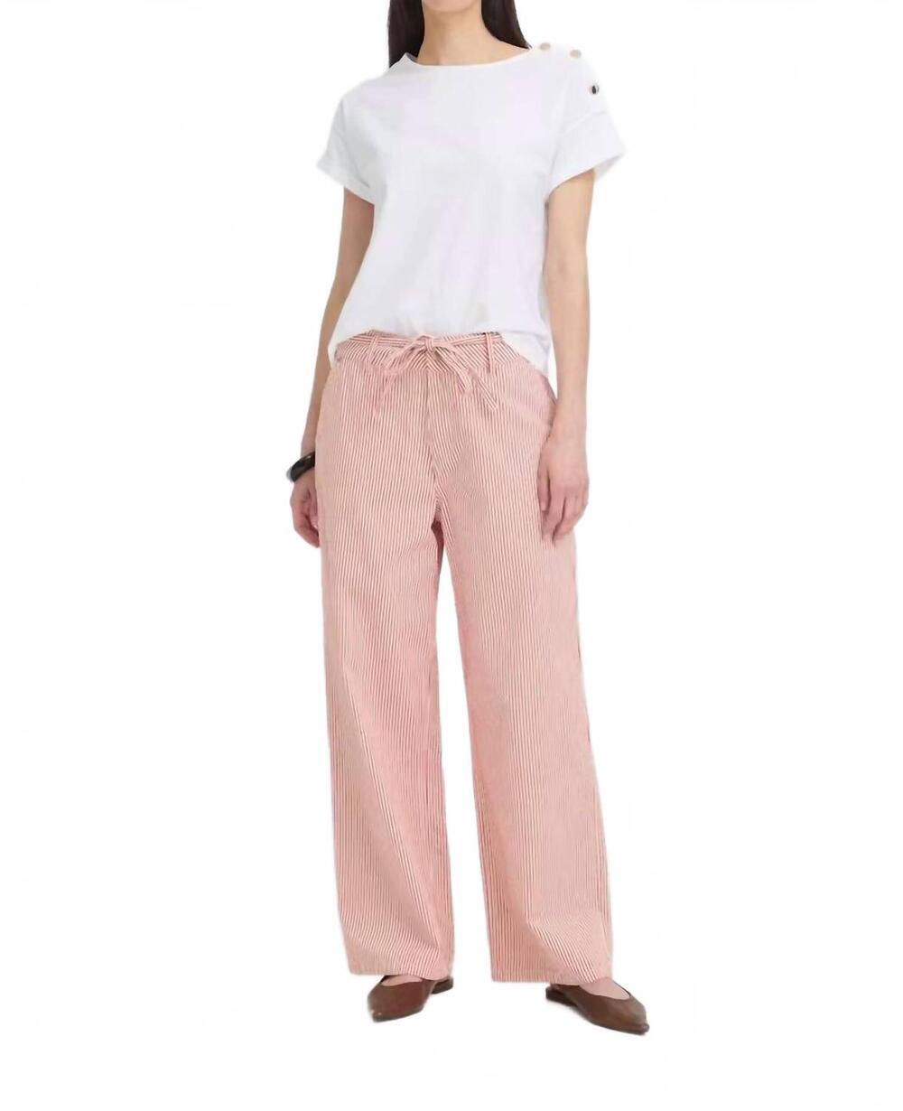 NEW B.YOUNG laro trousers in molten lava stripe red
